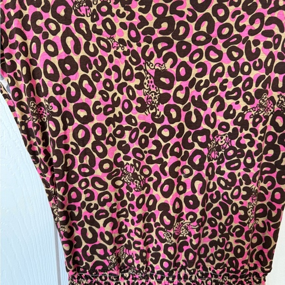 Lilly Pulitzer Sadie Leopard "Thrill of the Chaise" Drop Waist Dress size XS - Picture 2 of 5